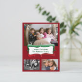 Briefkaart voor vrolijk kerstfeest (Staand voorkant)