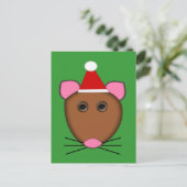 Briefkaart voor vrolijk kerstmis (Staand voorkant)