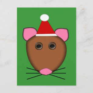 Briefkaart voor vrolijk kerstmis