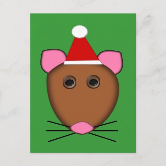 Briefkaart voor vrolijk kerstmis (Voorkant)