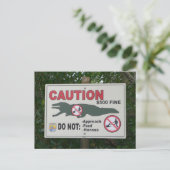 Briefkaart voor waarschuwingstoewijzers (Staand voorkant)