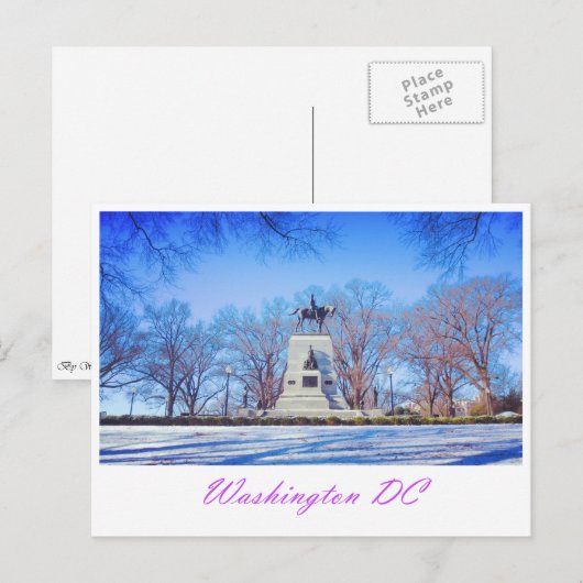Briefkaart voor Washington DC (Voorkant / Achterkant)