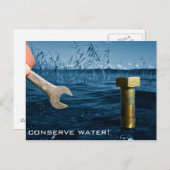 Briefkaart voor waterbesparing (Voorkant / Achterkant)