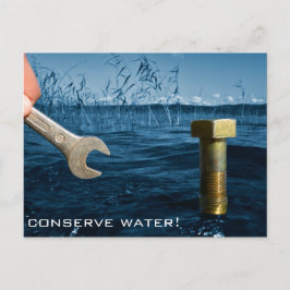 Briefkaart voor waterbesparing