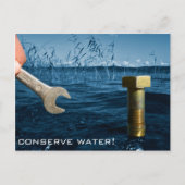 Briefkaart voor waterbesparing (Voorkant)