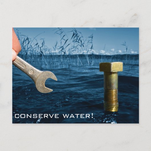 Briefkaart voor waterbesparing (Voorkant)