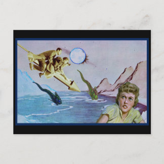 Briefkaart voor waterlanding