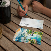 Briefkaart voor Waterverf van het Panamakanaal