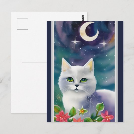 Briefkaart voor Waterverf van van van groothoekk (Voorkant / Achterkant)