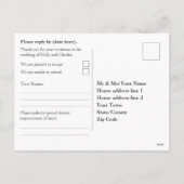 Briefkaart voor weduwenantwoord (Achterkant)