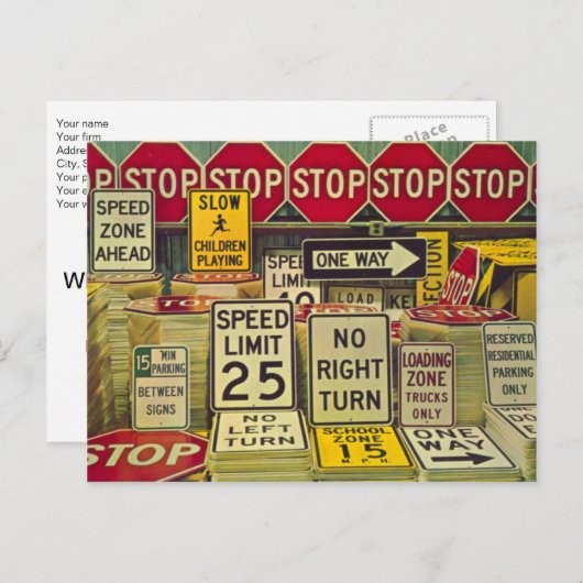 Briefkaart voor weergave van verkochte objecten va (Voorkant / Achterkant)