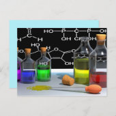 briefkaart voor wetenschapschemie (Voorkant / Achterkant)