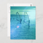 Briefkaart voor wielsurfen  (Voorkant / Achterkant)