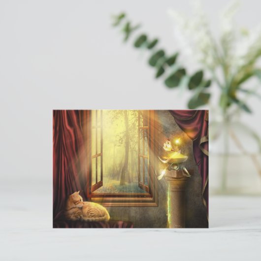 Briefkaart voor Windows-winkelen (Staand voorkant)