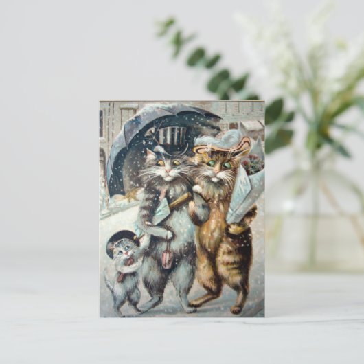 Briefkaart voor winkelen (Staand voorkant)