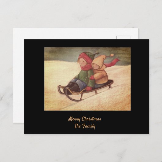 Briefkaart voor winterslaap (Voorkant / Achterkant)