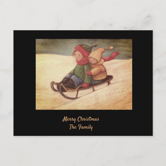 Briefkaart voor winterslaap (Voorkant)