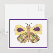Briefkaart voor witte vlinder (Voorkant / Achterkant)
