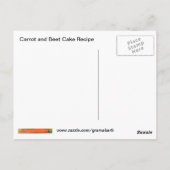 Briefkaart voor wortel- en bijenkastjes (Achterkant)