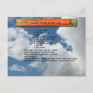 Briefkaart voor wortel- en bijenkastjes