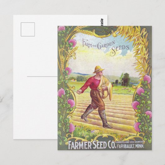 Briefkaart voor zaaigoed (Voorkant / Achterkant)