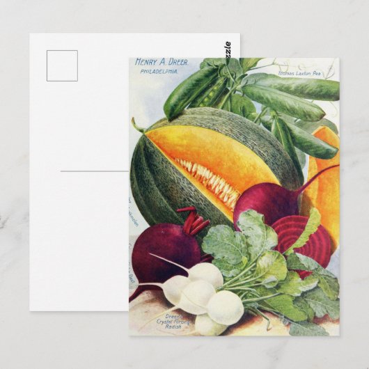 Briefkaart voor zaaigoed (Voorkant / Achterkant)