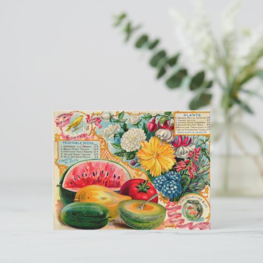 Briefkaart voor zaaigoed (Staand voorkant)