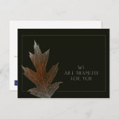 Briefkaart voor zakelijke Thanksgiving (Voorkant / Achterkant)