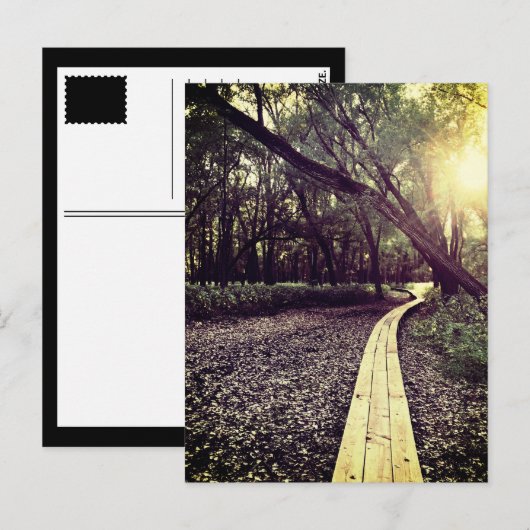 briefkaart voor zandpuntsporen (Voorkant / Achterkant)