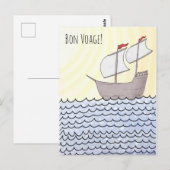 Briefkaart voor zeilschepen (Voorkant / Achterkant)