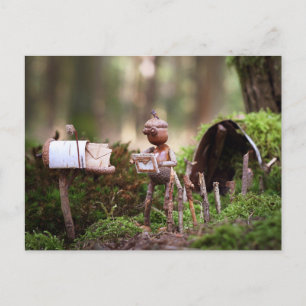 Briefkaart voor zelfaflezing: briefkaart na het pa