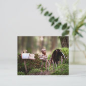 Briefkaart voor zelfaflezing: briefkaart na het pa (Staand voorkant)
