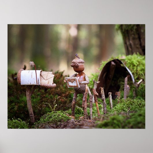 Briefkaart voor zelfaflezing in de Acorn - poster (Voorkant)