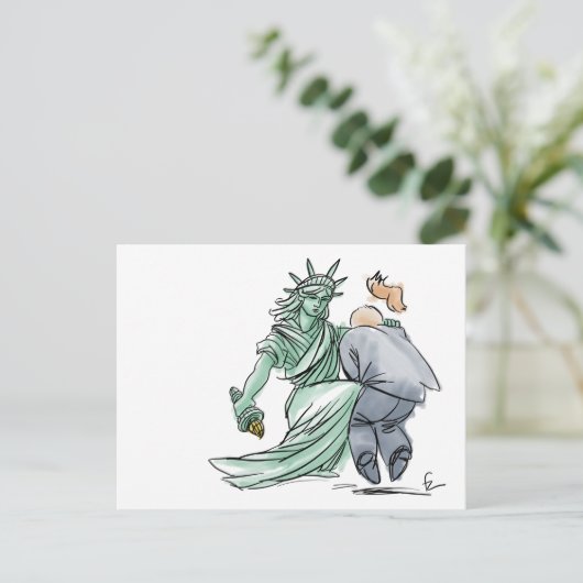 Briefkaart voor zelfverdediging (Staand voorkant)