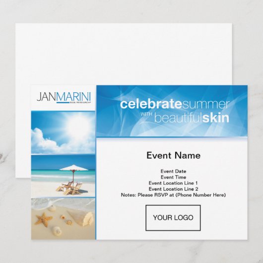 Briefkaart voor zomeropening (Voorkant / Achterkant)