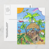 Briefkaart voor zonnebaden (Voorkant / Achterkant)