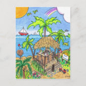 Briefkaart voor zonnebaden (Voorkant)