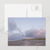 Briefkaart voor zonsondergang aan de Nederlandse k (Voorkant / Achterkant)