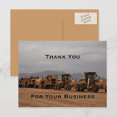 Briefkaart voor zware apparatuur (Voorkant / Achterkant)