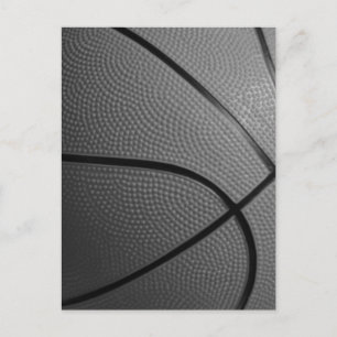 Briefkaart voor zwart-wit Basketball