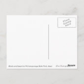 Briefkaart voor zwarte zandstrandtekst van Maui Wa (Achterkant)