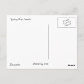Briefkaart voorjaarspatchwork (Achterkant)