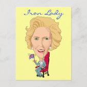 Briefkaart Voormalig Brits premier Iron Lady (Voorkant)
