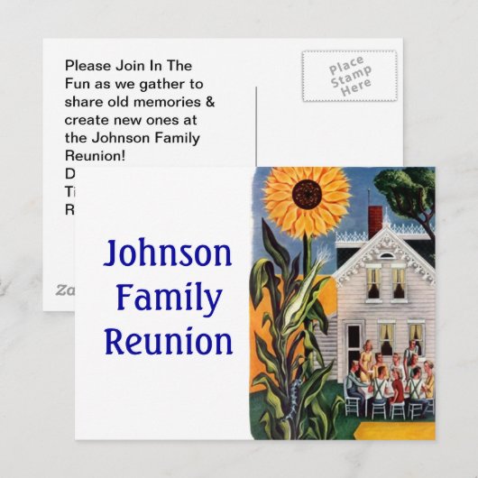 Briefkaart  Voorportaal Familie tog Renuion PC (Voorkant / Achterkant)