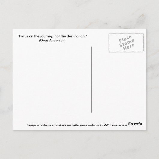 Briefkaart Voyage naar Fantasy - Oriental Felines (Achterkant)