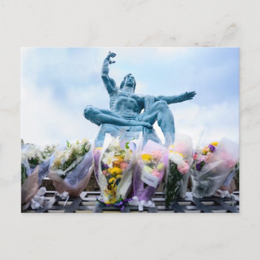 Briefkaart vredespark Nagasaki (Voorkant)