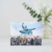 Briefkaart vredespark Nagasaki (Staand voorkant)