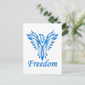 Briefkaart Vrijheid Eagle, aanpassen (Staand voorkant)