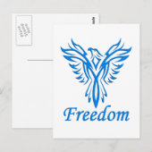 Briefkaart Vrijheid Eagle, aanpassen (Voorkant / Achterkant)