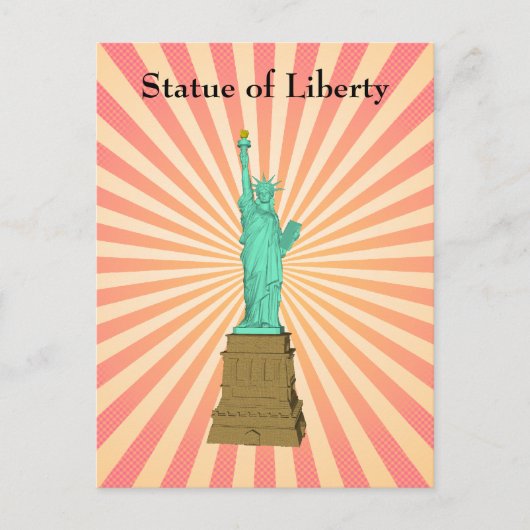 Briefkaart: Vrijheidsbeeld Briefkaart (Voorkant)